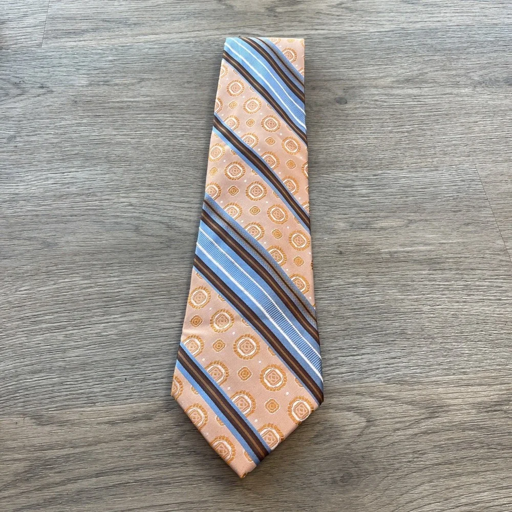 Vintage BACHRACH Italian Silk Tie 54